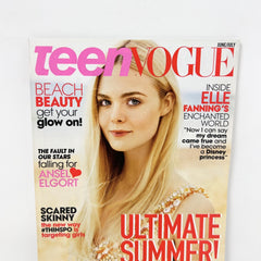 Teen Vogue Magazine Elle Fanning June/July 2014 Original Publication