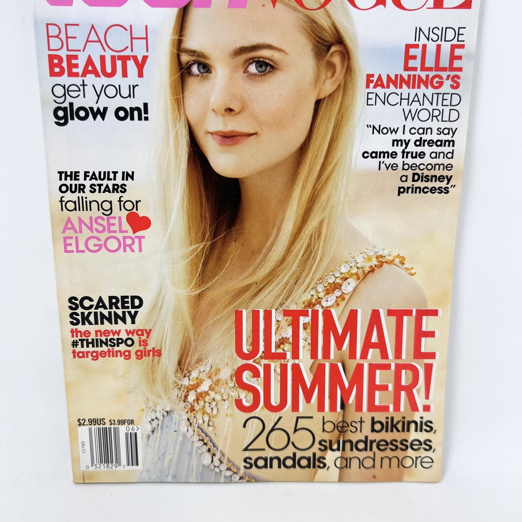 Teen Vogue Magazine Elle Fanning June/July 2014 Original Publication