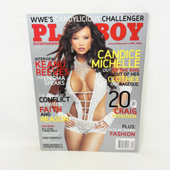 Playboy Magazine April 2006 Candice Michelle WWE Interview Keanu Reeves Fashion