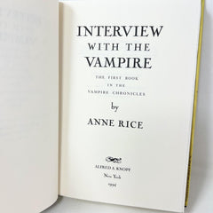 Interview With the Vampire by Anne Rice 1976 14th Printing