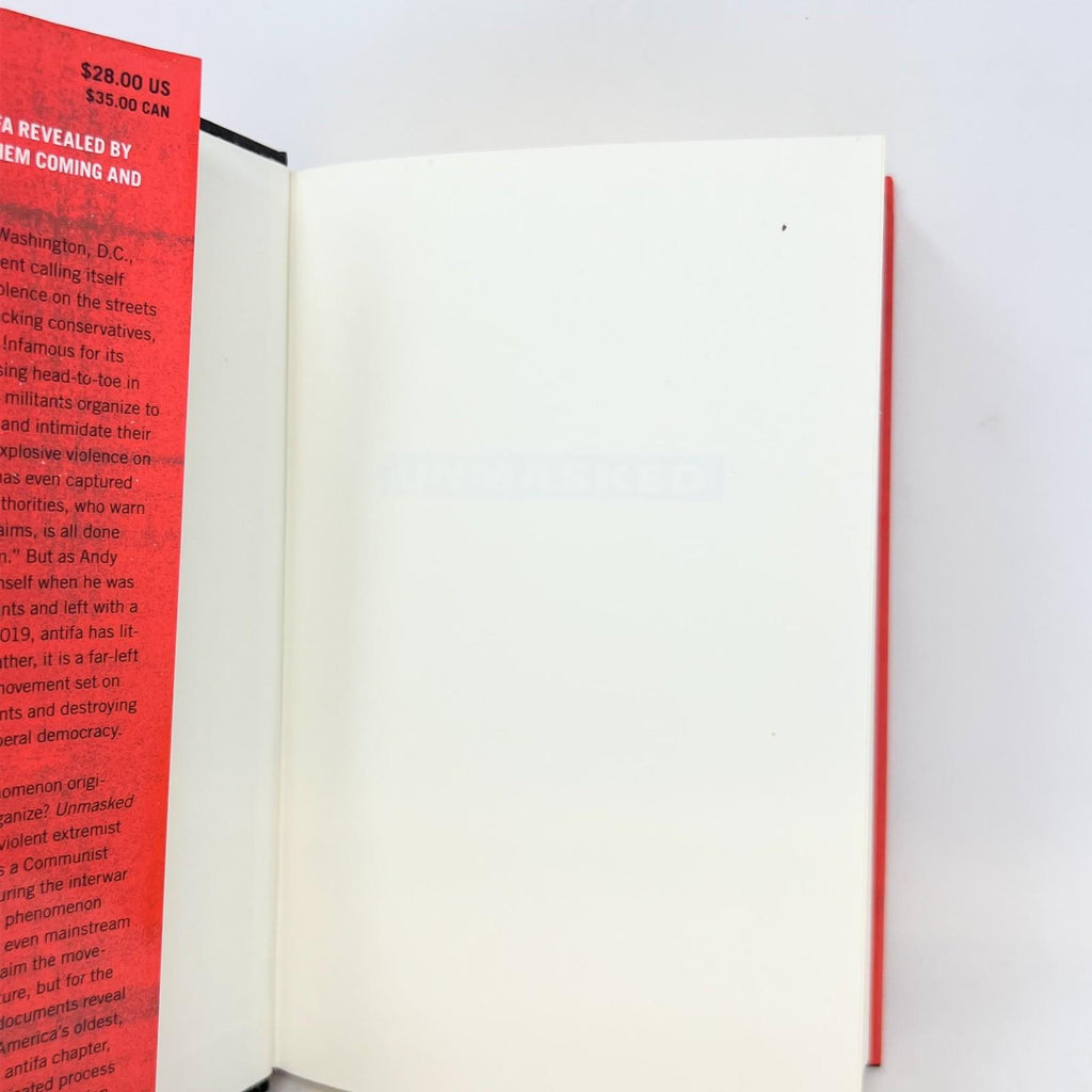 Unmasked: Inside Antifa's Radical Plan to Destroy Democracy by Ngo, Andy 1st ed
