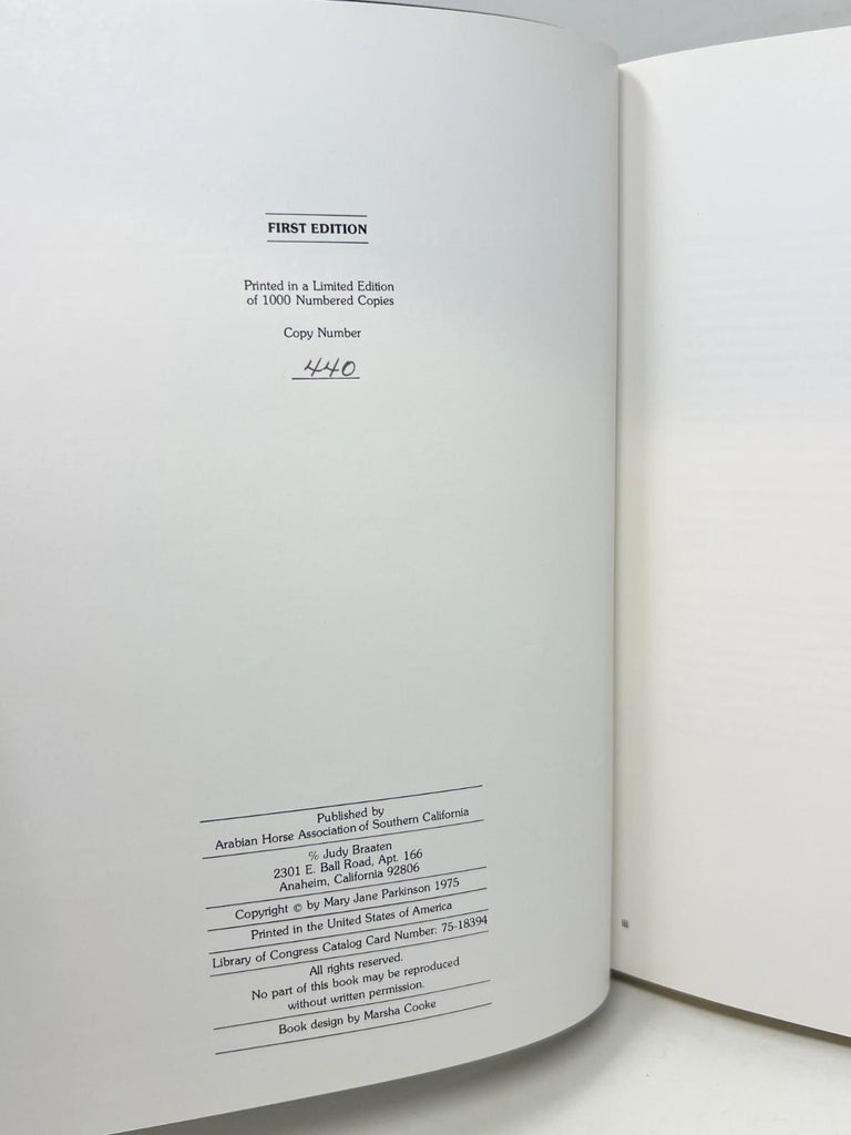 1977 The Kellogg Arabian Horse Ranch the first 50 Years 1st Edition No. 440/1000