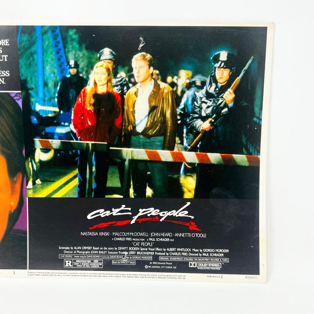 1982 Cat People Collectible movie Lobby Card No. 3