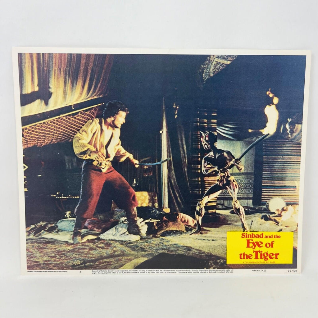 1977 Simbad and The Eye of the Tiger Collectible Movie Lobby Card No.3