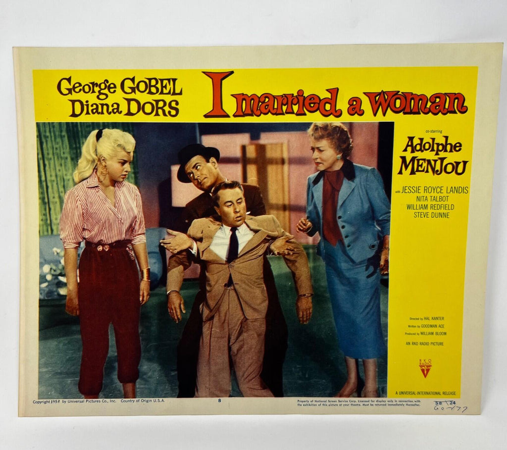1958 I married A Woman Lobby Cards Set of 8 Movie Posters