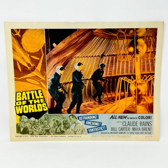 1963 Battle Of The Worlds Movie Lobby Card (b)