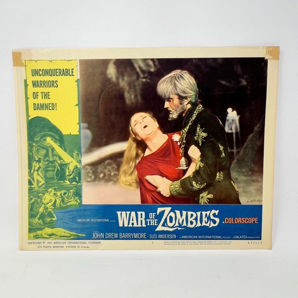 1965 War Of The Zombies Collectible  Movie Lobby Card No.5