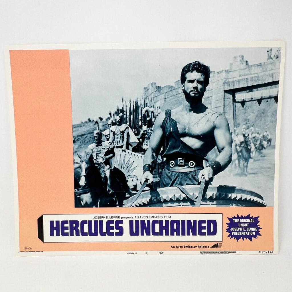1973 Hercules The Original Uncut  Movie Lobby Card No.8 Joseph Levine