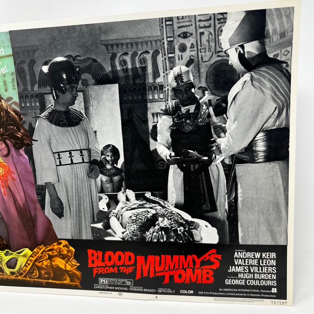 1972 Blood From The Mummy's Tomb Lobby Card Poster #4 Andrew Keir Valerie Leon