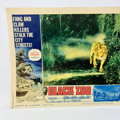 1963 Black Zoo Vintage Movie Lobby Card No.6