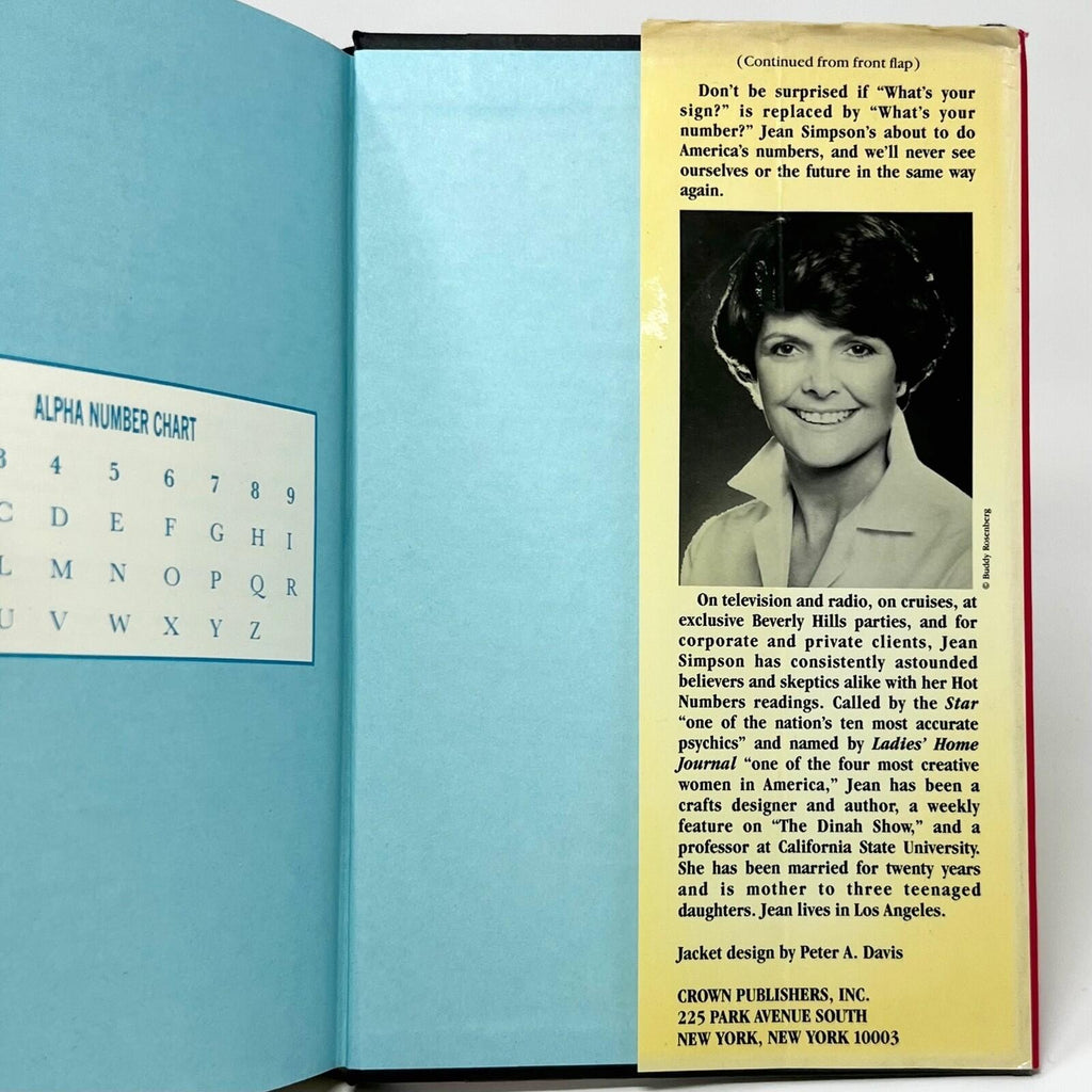 Hot Numbers Numerology Hardcover Book By Jean Simpson 1st print