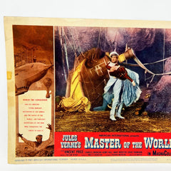 1961 Master Of The World Original Movie Lobby Card No.1 Jules Vernes Vince Price