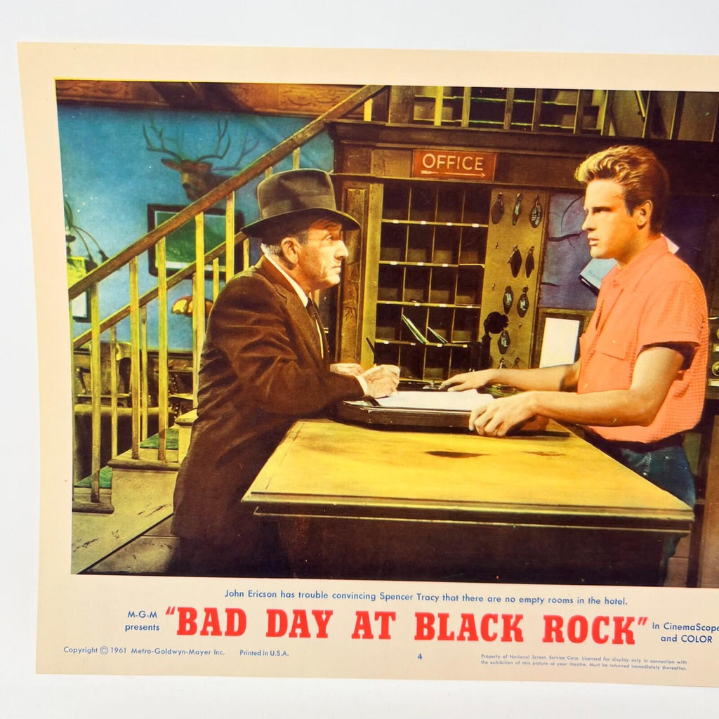 1961 Bad Day At Black Rock Lobby Card Movie Poster No.4