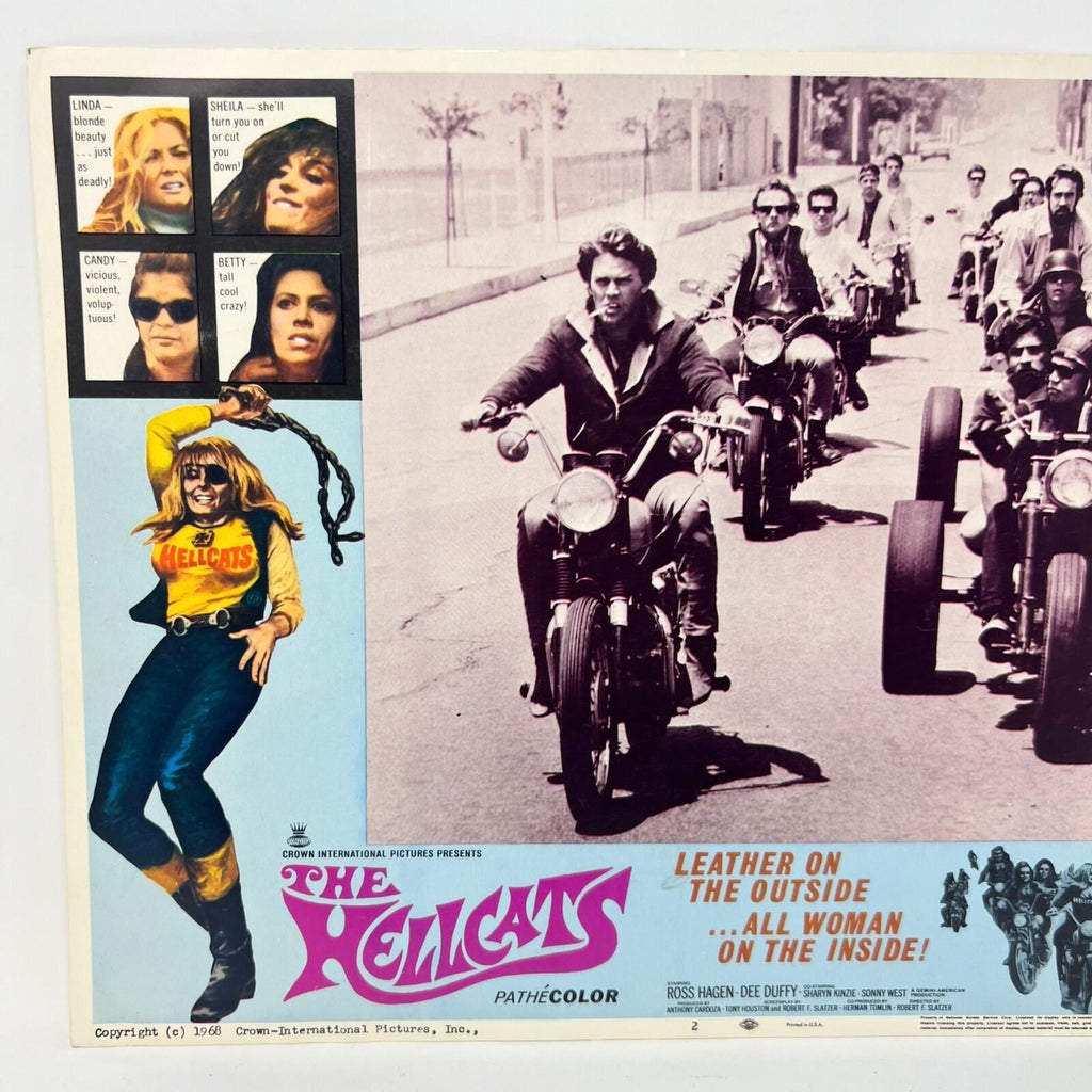 1968 The Hellcats Collectible Movie Lobby Card No.2