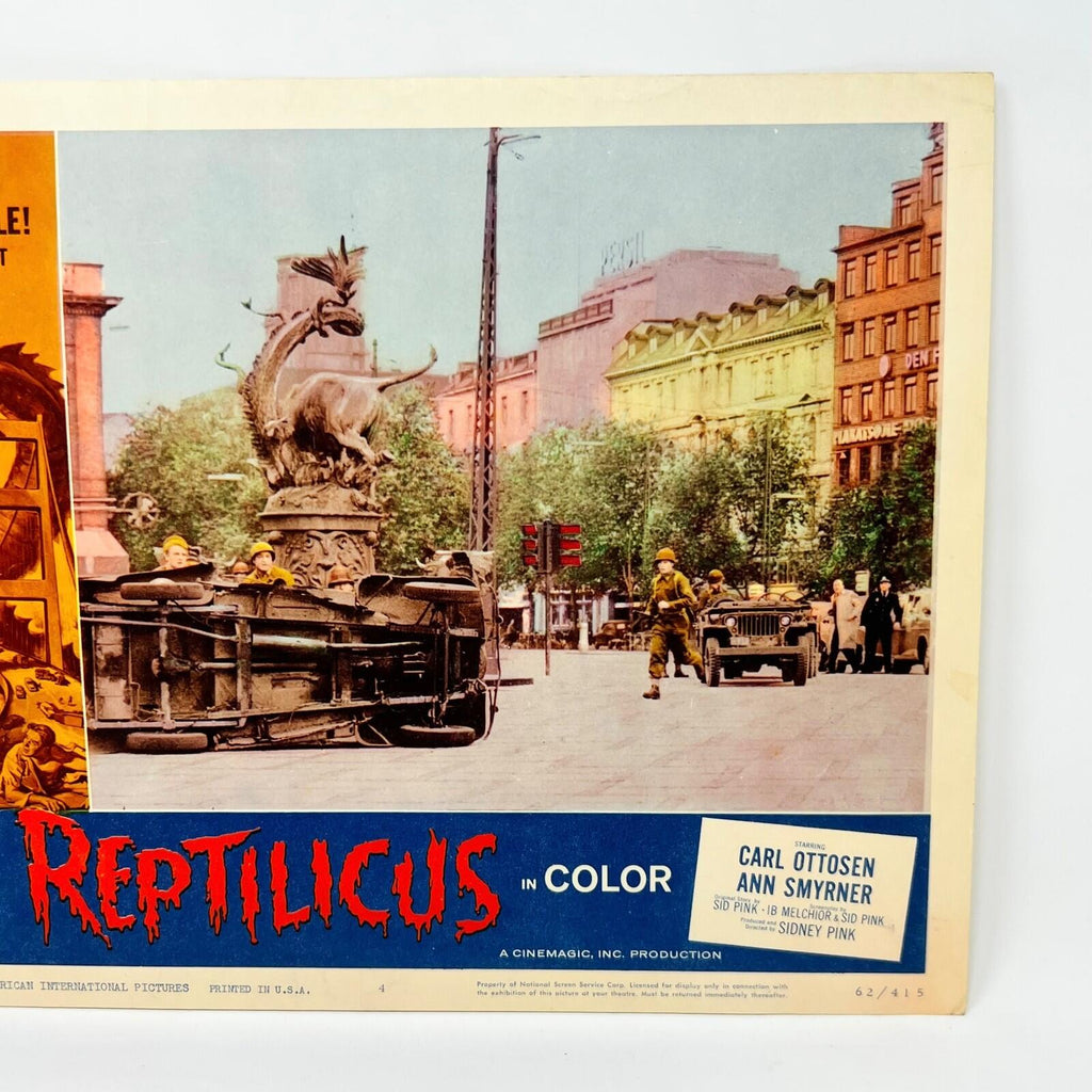 1962 Reptilicus In Color Movie Lobby Card Poster No.4