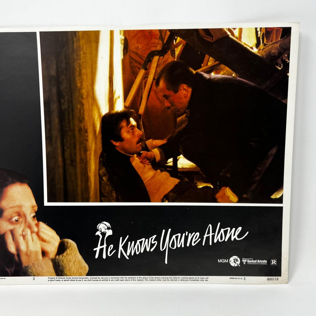 He Knows You're Alone Horror Movie Lobby Card Poster No.3
