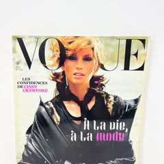 FRENCH PARIS VOGUE MAGAZINE - AUGUST 2002 - CINDY CRAWFORD COVER