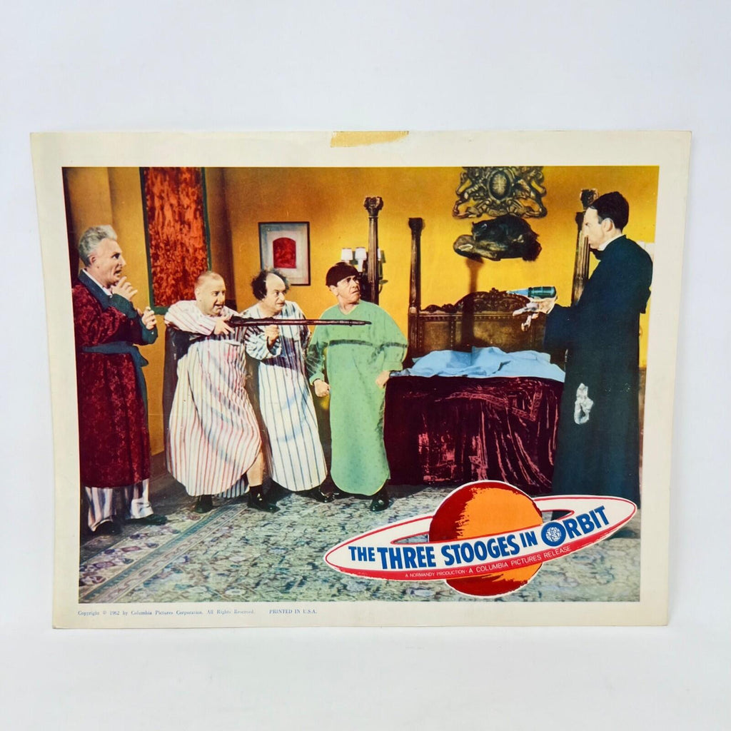 1962 The Three Stooges In Orbit Collectible Movie Lobby Card (b)