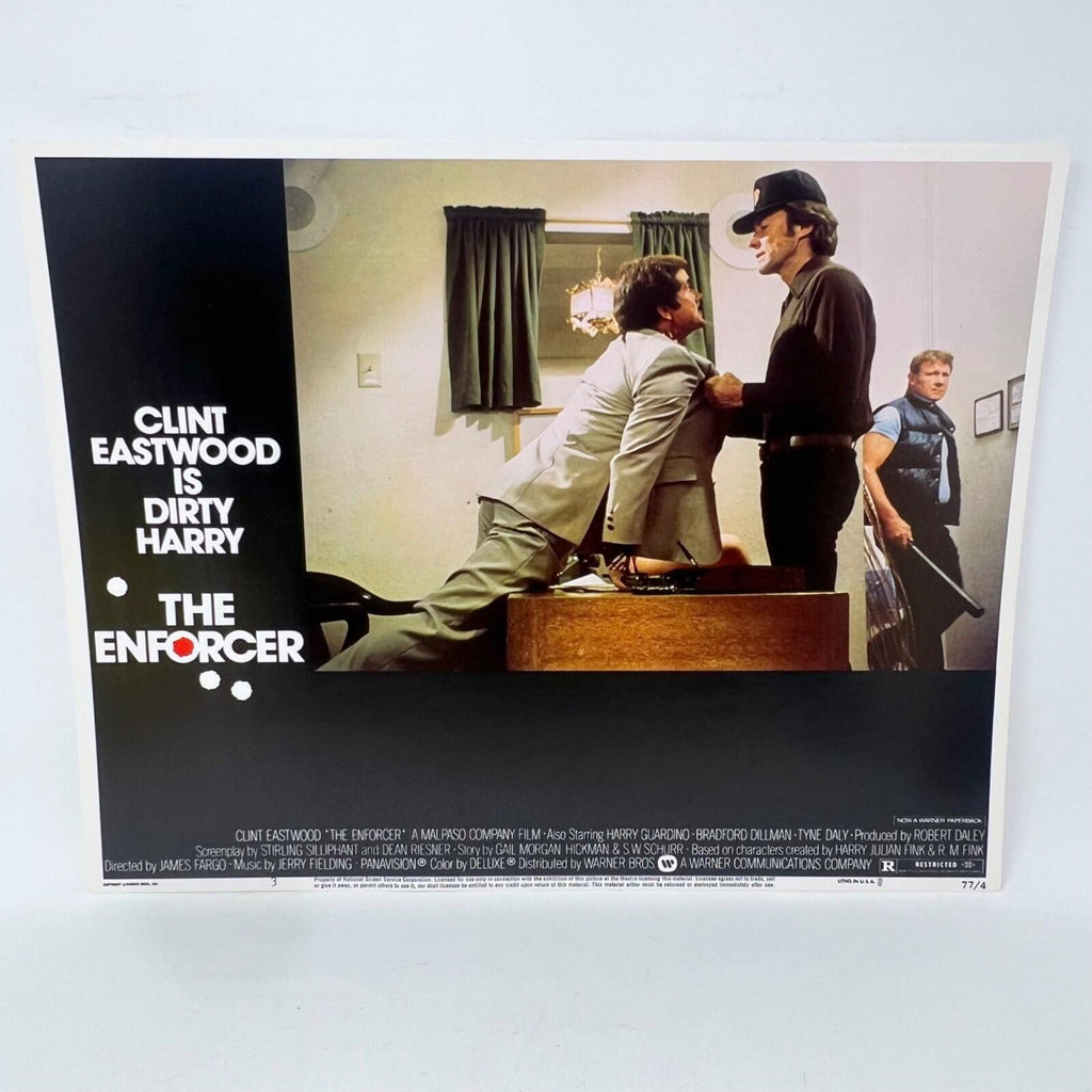 Clint Eastwood Is Dirty Harry The Enforcer Collectible movie Lobby Card No.3