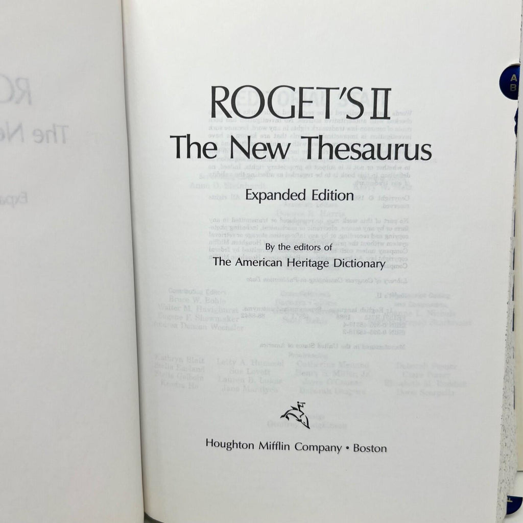 Roget'sII The New Thesaurus Hardcover