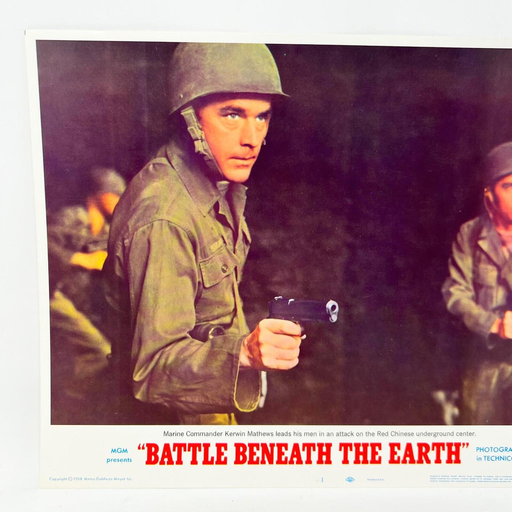 1968 Battle Beneath The Earth MGM  Collectible movie Lobby Card No.1