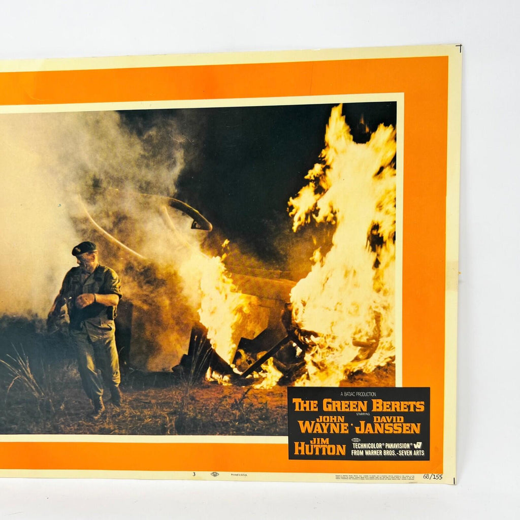 The Green Berets Movie Lobby Card John Wayne David Janssen Jim Hutton No.3