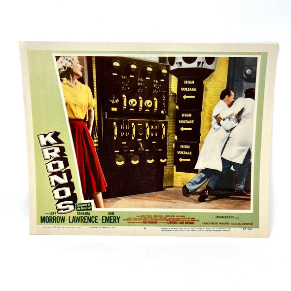 1957 Kronos Scifi Collectible Movie Lobby Card 4 Jeff Morrow Barbara Lawrence