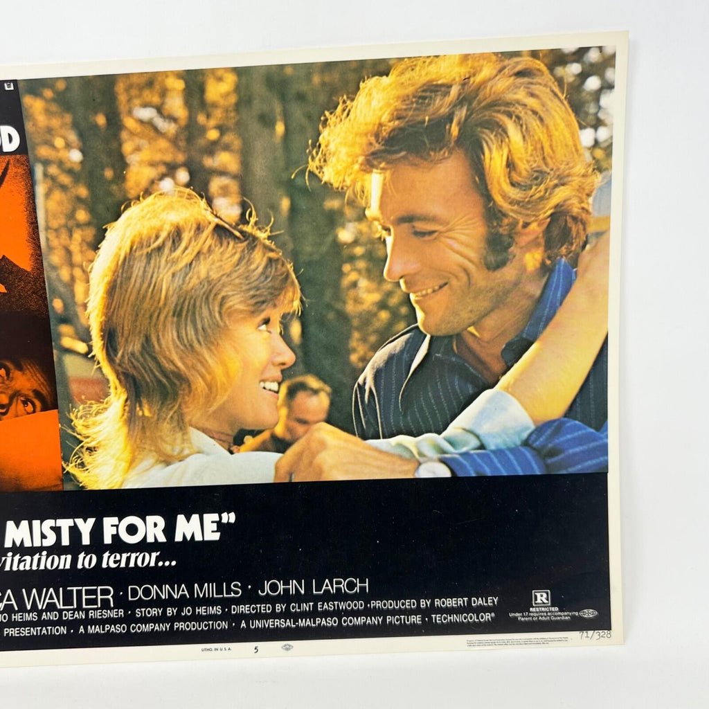 1971 Clint Eastwood Play Misty For Me Collectible Movie Lobby Card No.5