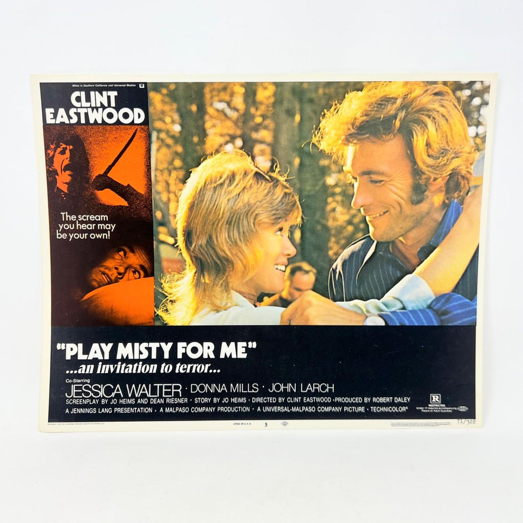 1971 Clint Eastwood Play Misty For Me Collectible Movie Lobby Card No.5