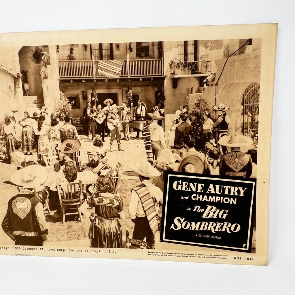 1956 Gene Autry The Big Sombrero Original Movie Lobby Card (a)