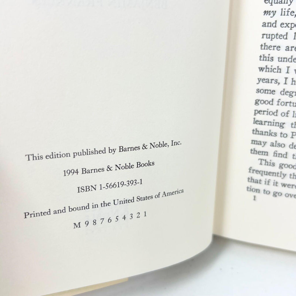 Autobiography of Benjamin Franklin - Hardcover By Franklin, Benjamin 1994 VG
