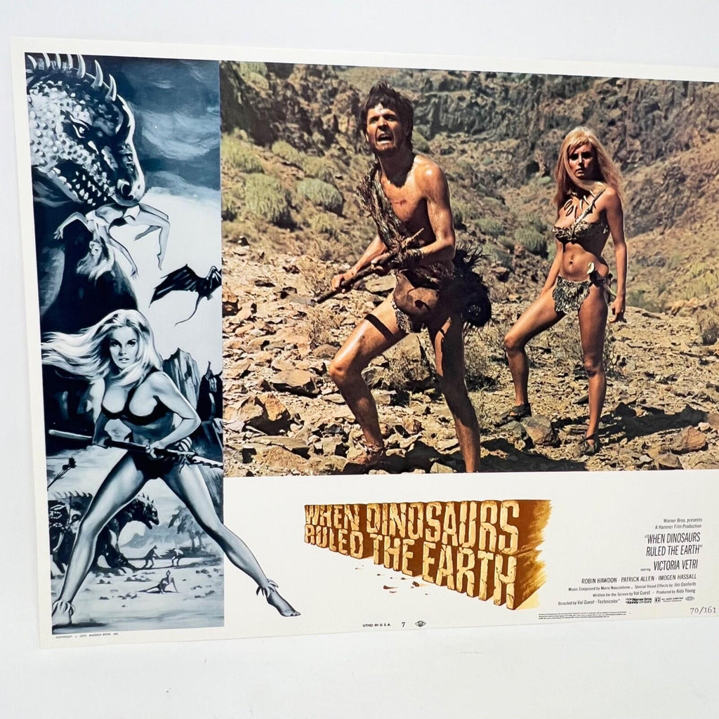 1970 When Dinosaurs Ruled The Earth Collectible Movie Lobby Card No.7