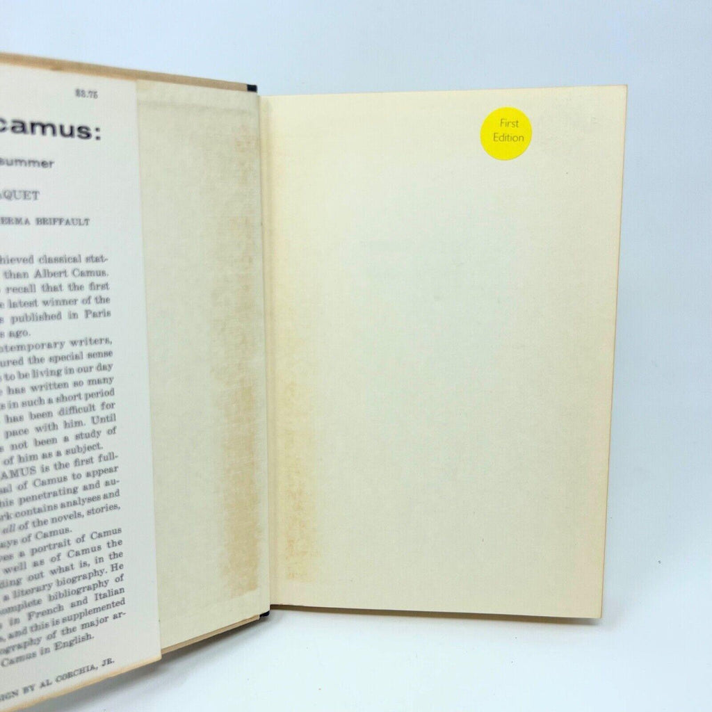 VINTAGE 1st edition Essays on lot of books Albert Camus The Stranger Plague Fall