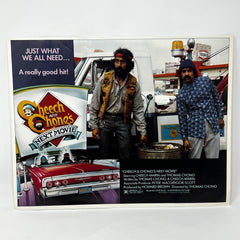 Cheech and Chong's Next Movie Collectible Lobby Card Poster Holding Trash Cans