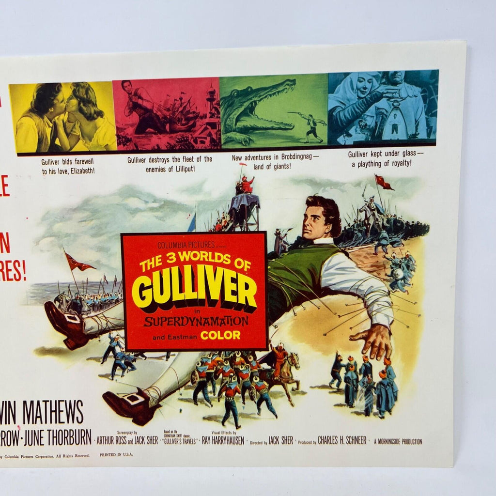 1960 The 3 Worlds Of Gulliver in Superdynamation Collectible Movie Lobby Card a