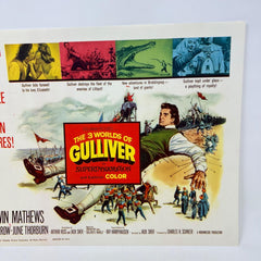 1960 The 3 Worlds Of Gulliver in Superdynamation Collectible Movie Lobby Card a