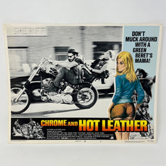 1971 Chrome And Hot Leather Movie Lobby Card No.4