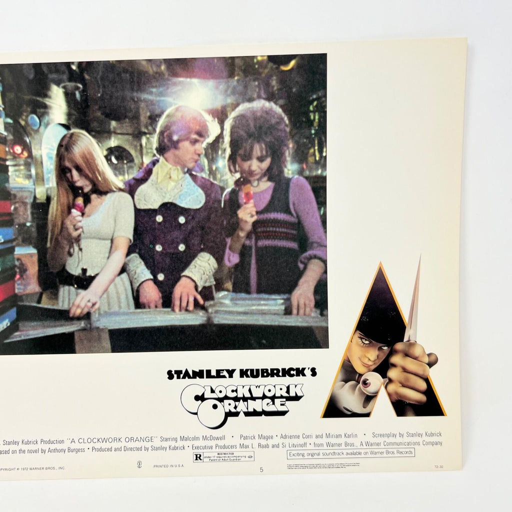1972 Stanley Kubricks Clockwork Orange Horror Lobby Card Movie Posters No.5