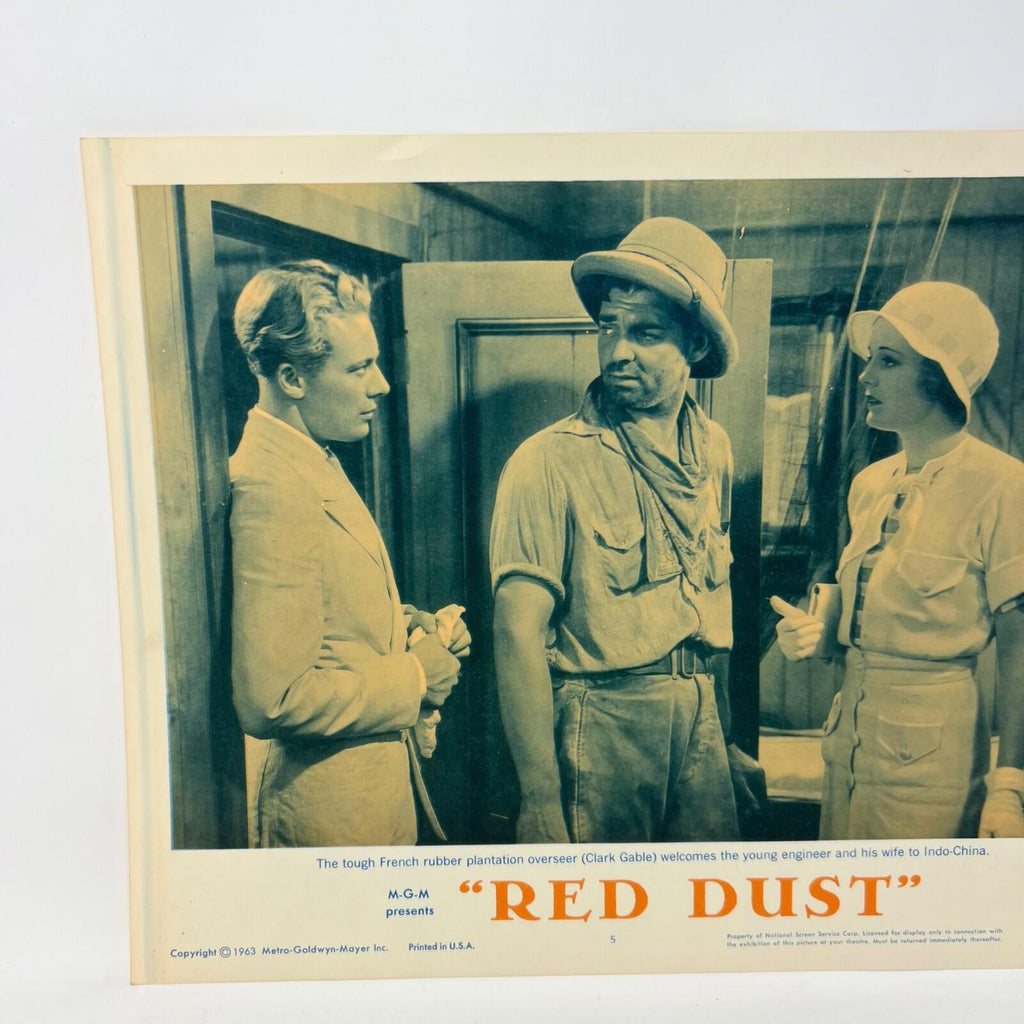 1963 Red Dust Collectible Movie Lobby Card No.5