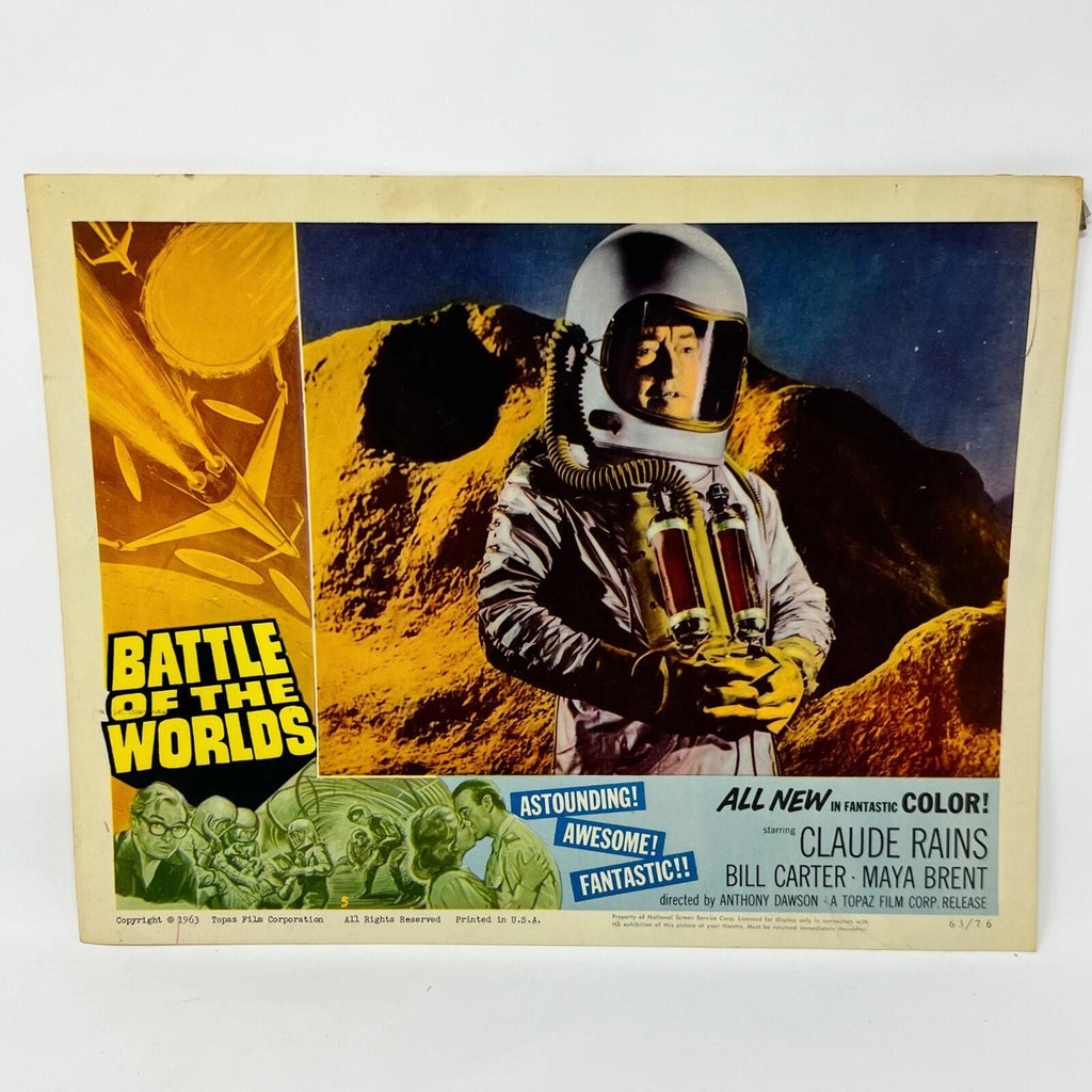 Battle Of The Worlds Collectible movie Lobby Card Claude Rains Maya Brent