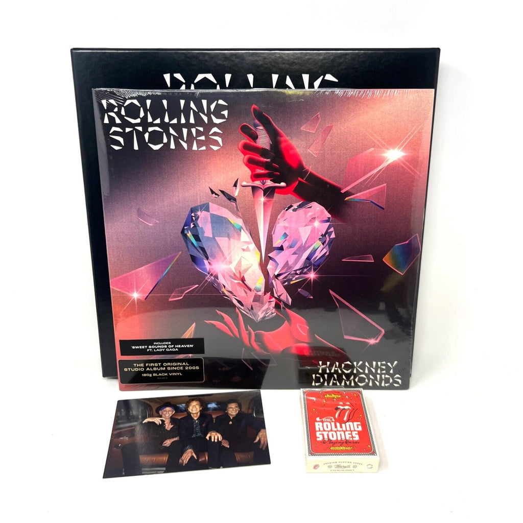 Rolling Stones Hackney Diamonds Promo BOX SET LP RECORD Photo Card Playing Cards
