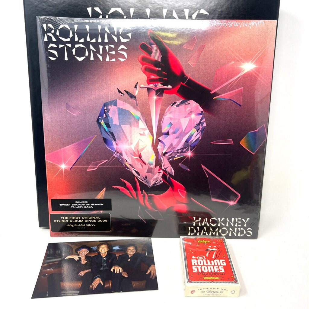 Rolling Stones Hackney Diamonds Promo BOX SET LP RECORD Photo Card Playing Cards