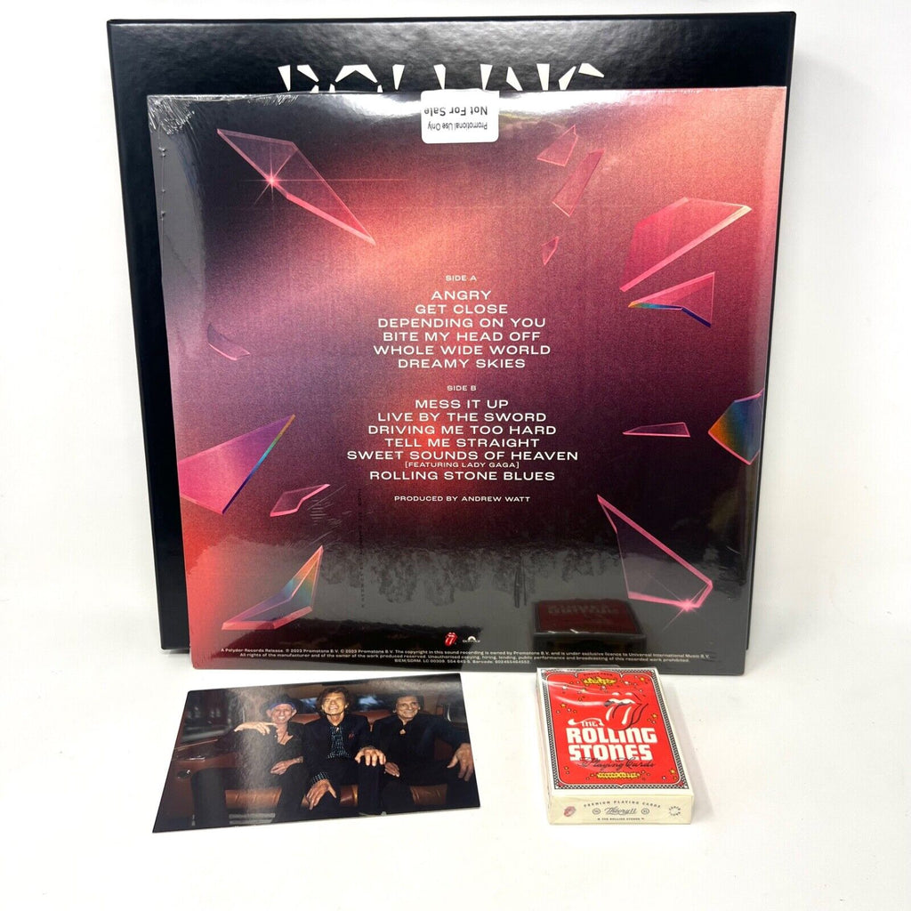 Rolling Stones Hackney Diamonds Promo BOX SET LP RECORD Photo Card Playing Cards