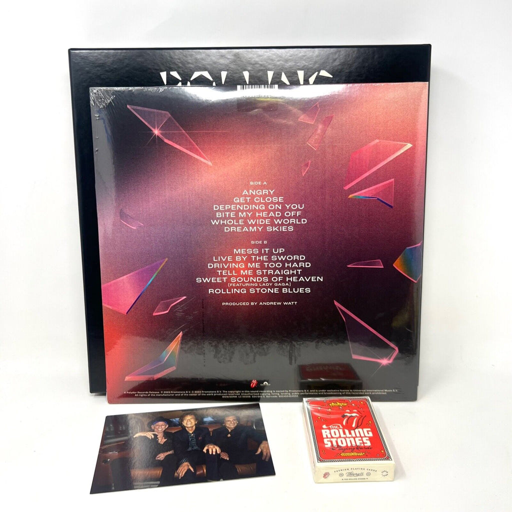 Rolling Stones Hackney Diamonds Promo BOX SET LP RECORD Photo Card Playing Cards