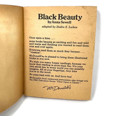 Illustrated Classics Black Beauty by Anna Sewell McDonald’s Happy Meal 1977 USA