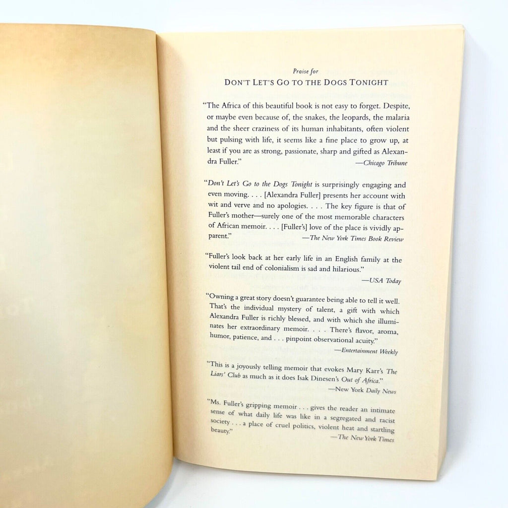 Don't Let's Go to the Dogs Tonight: An African Childhood by Alexandra Fuller