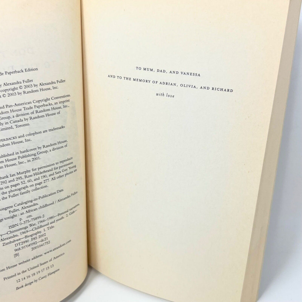 Don't Let's Go to the Dogs Tonight: An African Childhood by Alexandra Fuller
