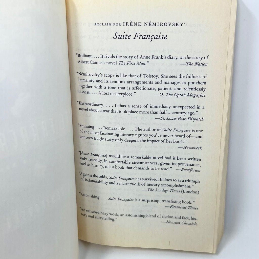 Suite Francaise by Irene Nemirovsky Soft cover