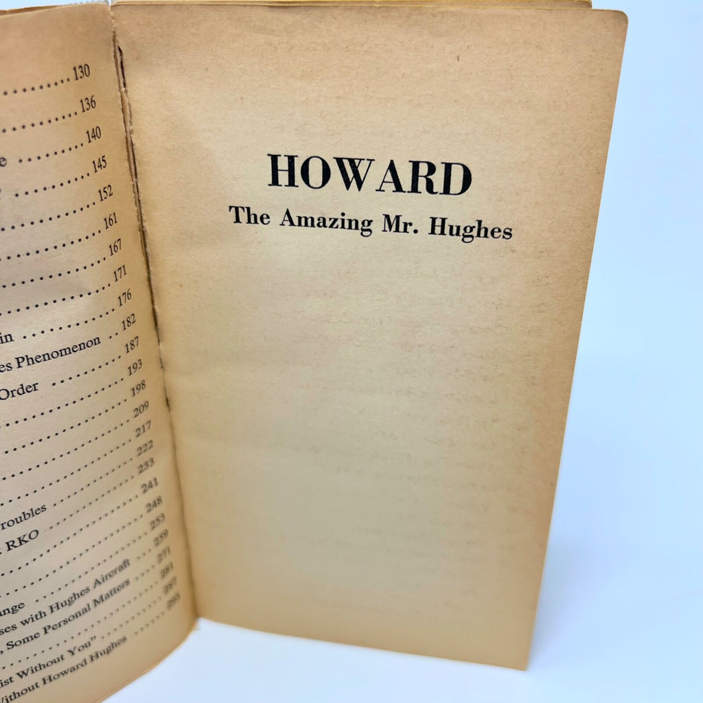 Howard, The Amazing Mr Hughes by Noah Dietrich 1972 Paperback