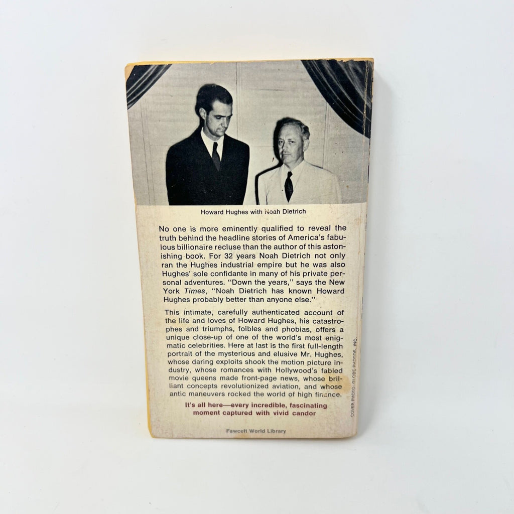 Howard, The Amazing Mr Hughes by Noah Dietrich 1972 Paperback